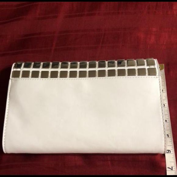 MICHAEL KORS NATALIA TILE GENUINE LEATHER CLUTCH - Picture 8 of 13